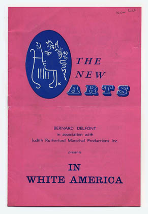 In White America theatre poster - The New Arts Theatre starring Earl Cameron, Gordon Heath, Neil McCallum
